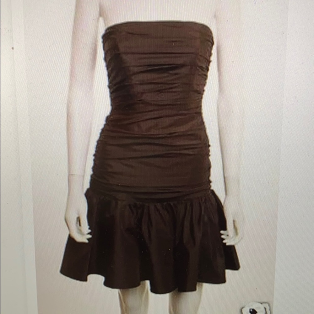 Betsey Johnson Evening Silk Ruched Dress